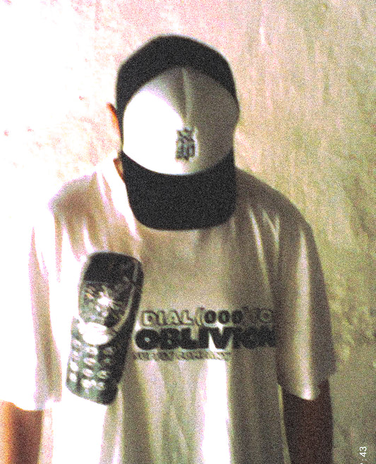 Call Me by Oblivion - White Oversized T-shirt